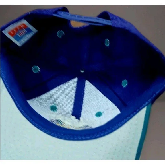 VTG 1997 Super Bowl XXXI Snapback Hat NWT – Drew Pearson NFL Blue Teal Cap USA - Picture 12 of 14